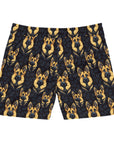 Majestic Hound Couture: German Shepherd LuxeBlend Men's Mid-Length Swim Shorts