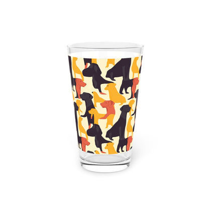 Modern Charm Labrador Chic Pint Glass