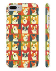 Corgi Chic Popart Pup Slim Phone Cases