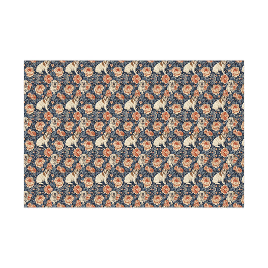 Blooming Bulldog Beauty Gift Wrap Papers