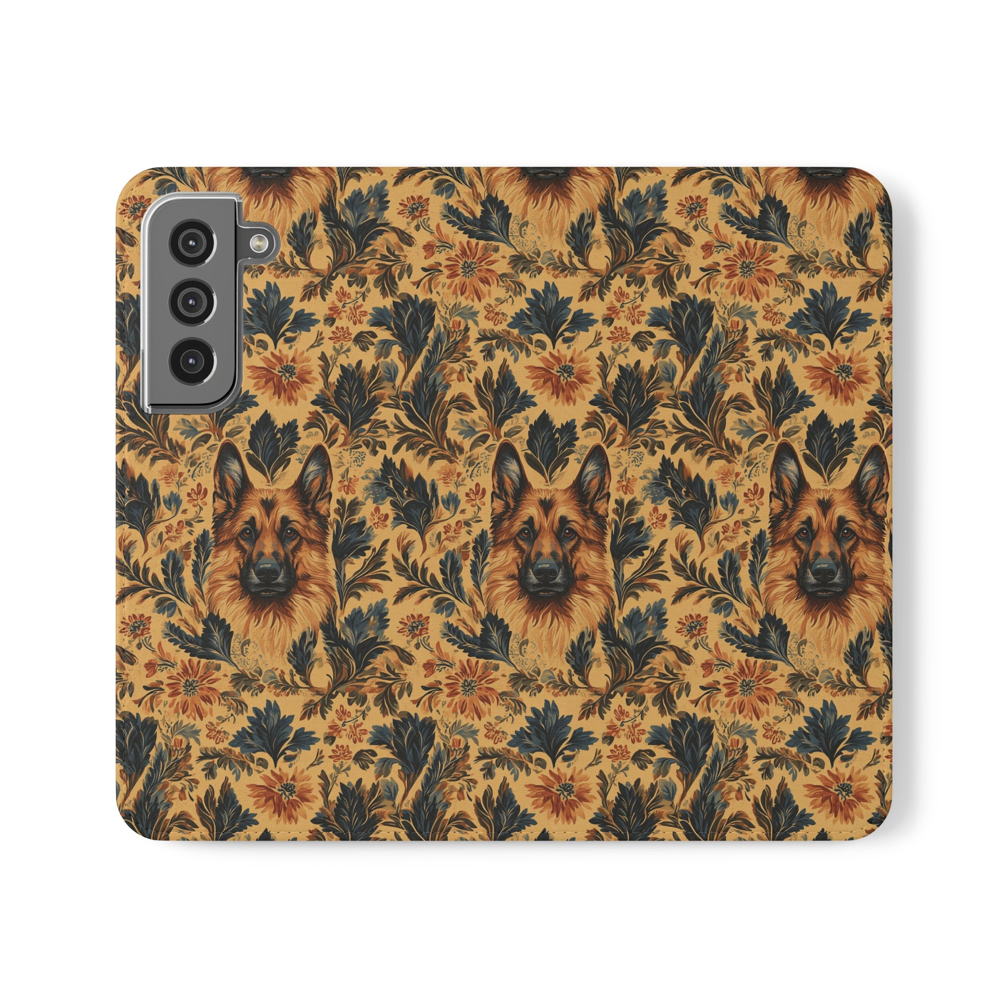 Autumnal German Shepherd Glamour Flip Cases