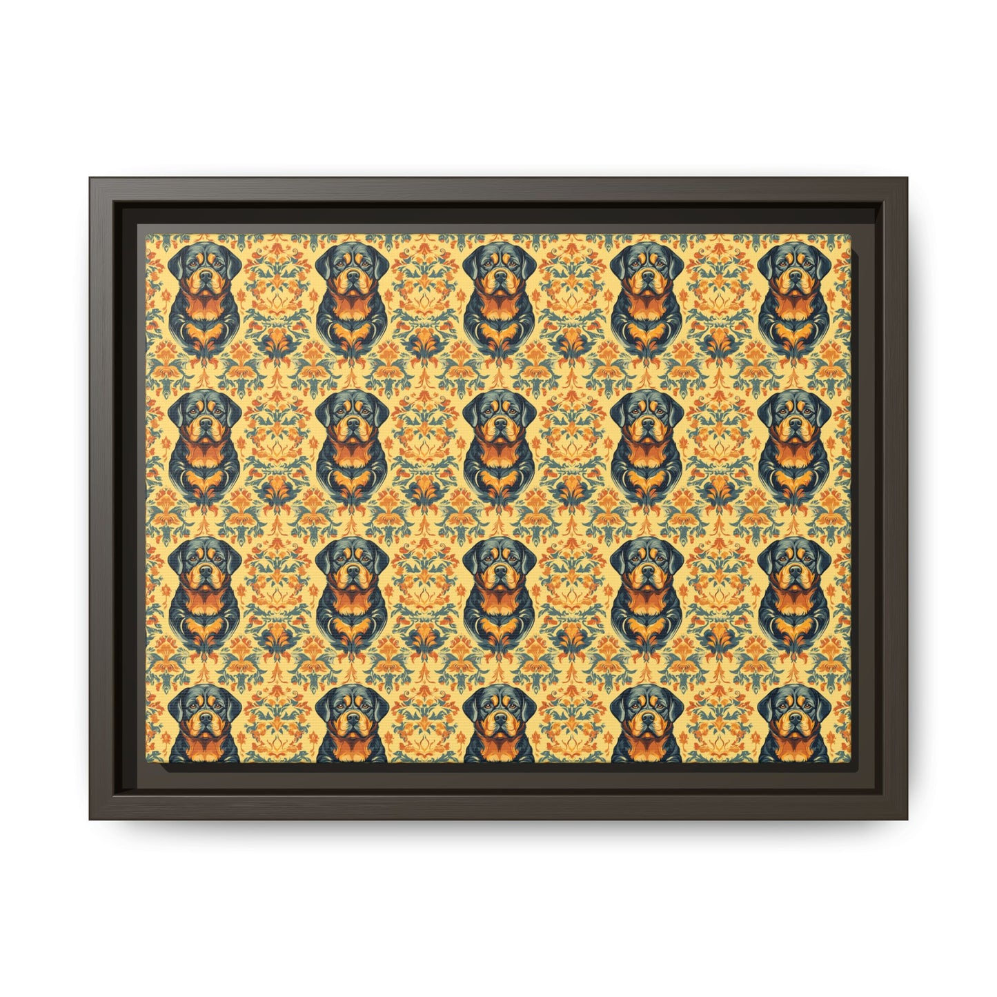 Royal Rottie Regalia Matte Canvas, Framed