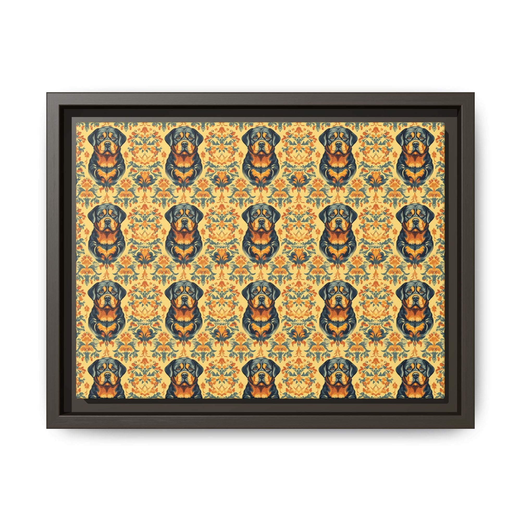 Royal Rottie Regalia Matte Canvas, Framed