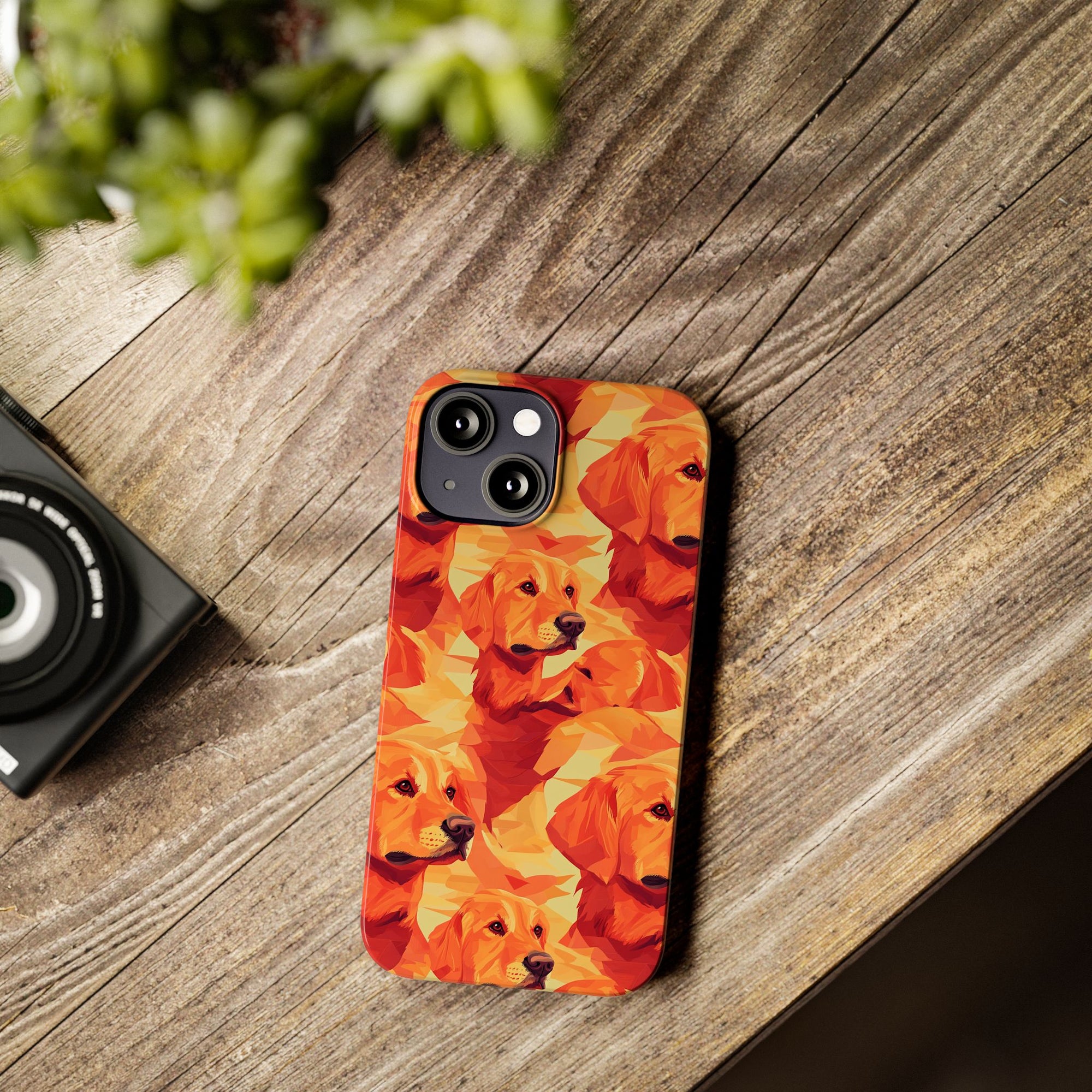 Golden Glamour Paws Slim Phone Cases