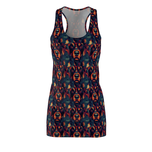 Rustic Rottie Charm Women's Racerback Dress