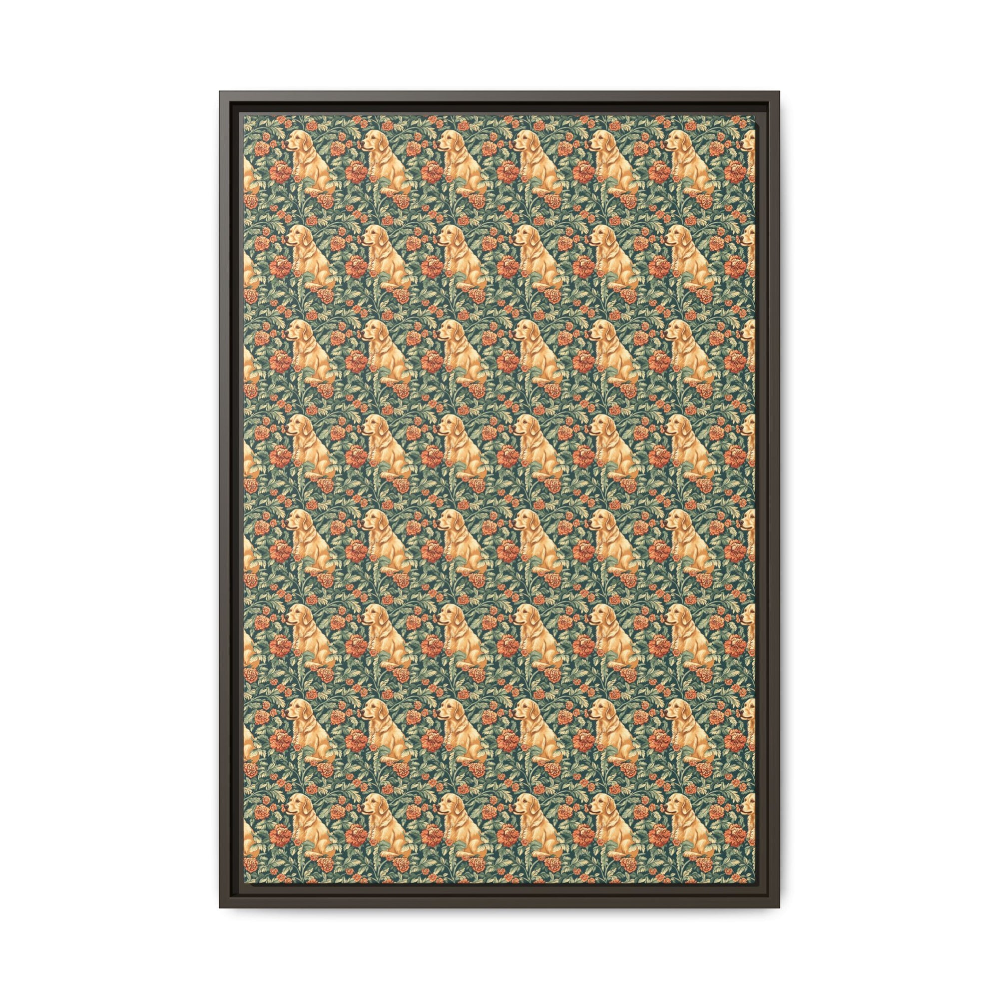 Blooming Goldie Glam Matte Canvas, Framed