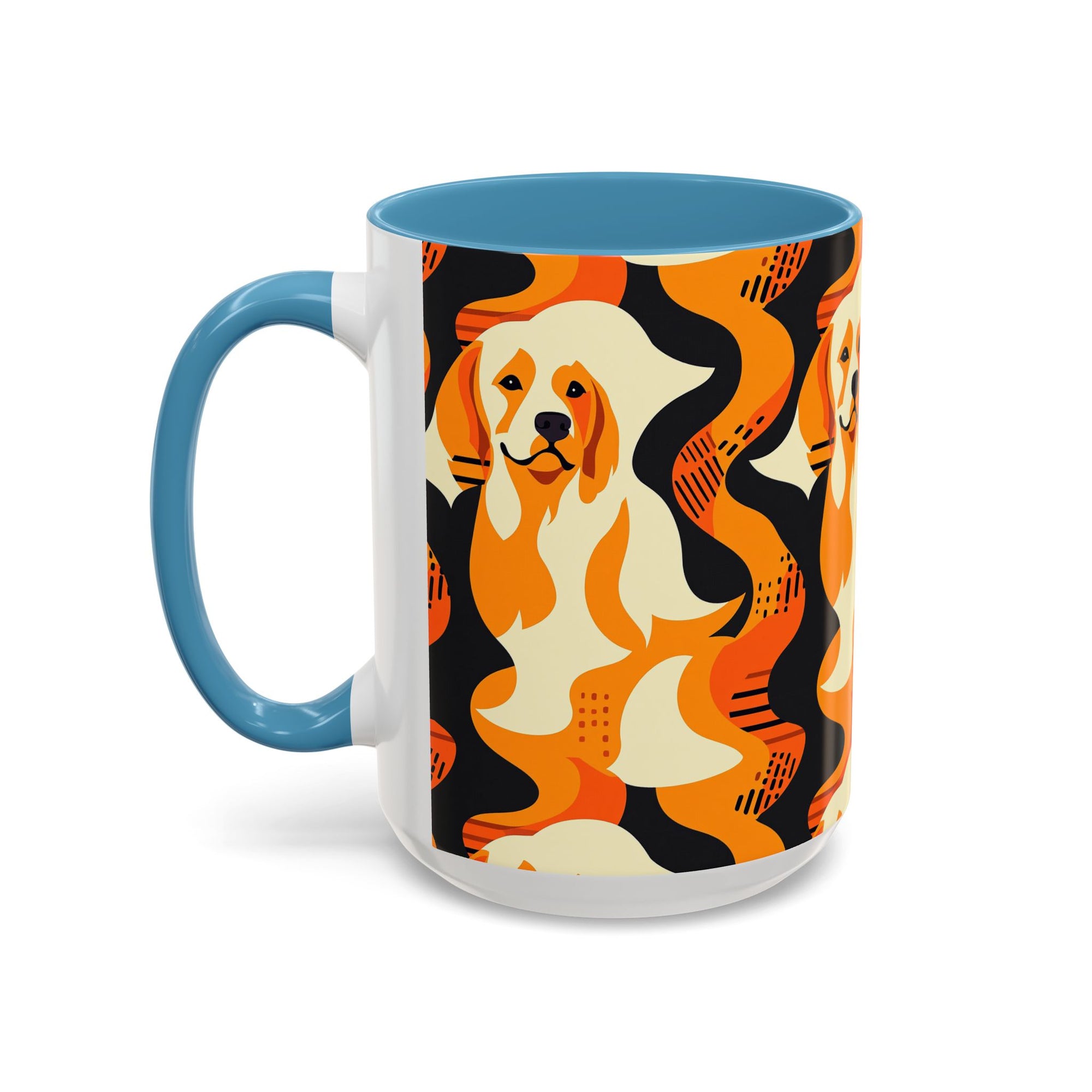 Golden Woof Abstract Glamour Accent Coffee Mug