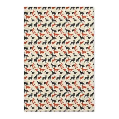 Modern Shepherd Chic - German Shepherd Area Rug