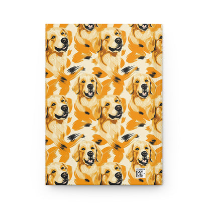 Golden Glitz 'n Glamour Woofwear Hardcover Journal Matte