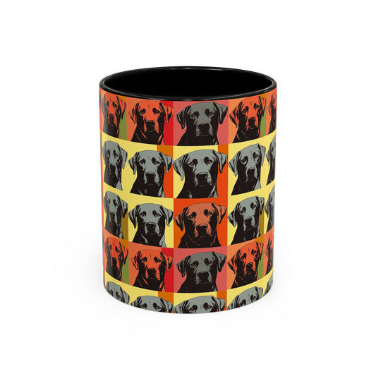 Whimsical Warhol Labrador Accent Coffee Mug