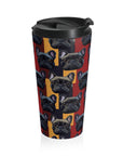 Chic Canine Checkmate - Frenchie Edition Stainless Steel Travel Mug