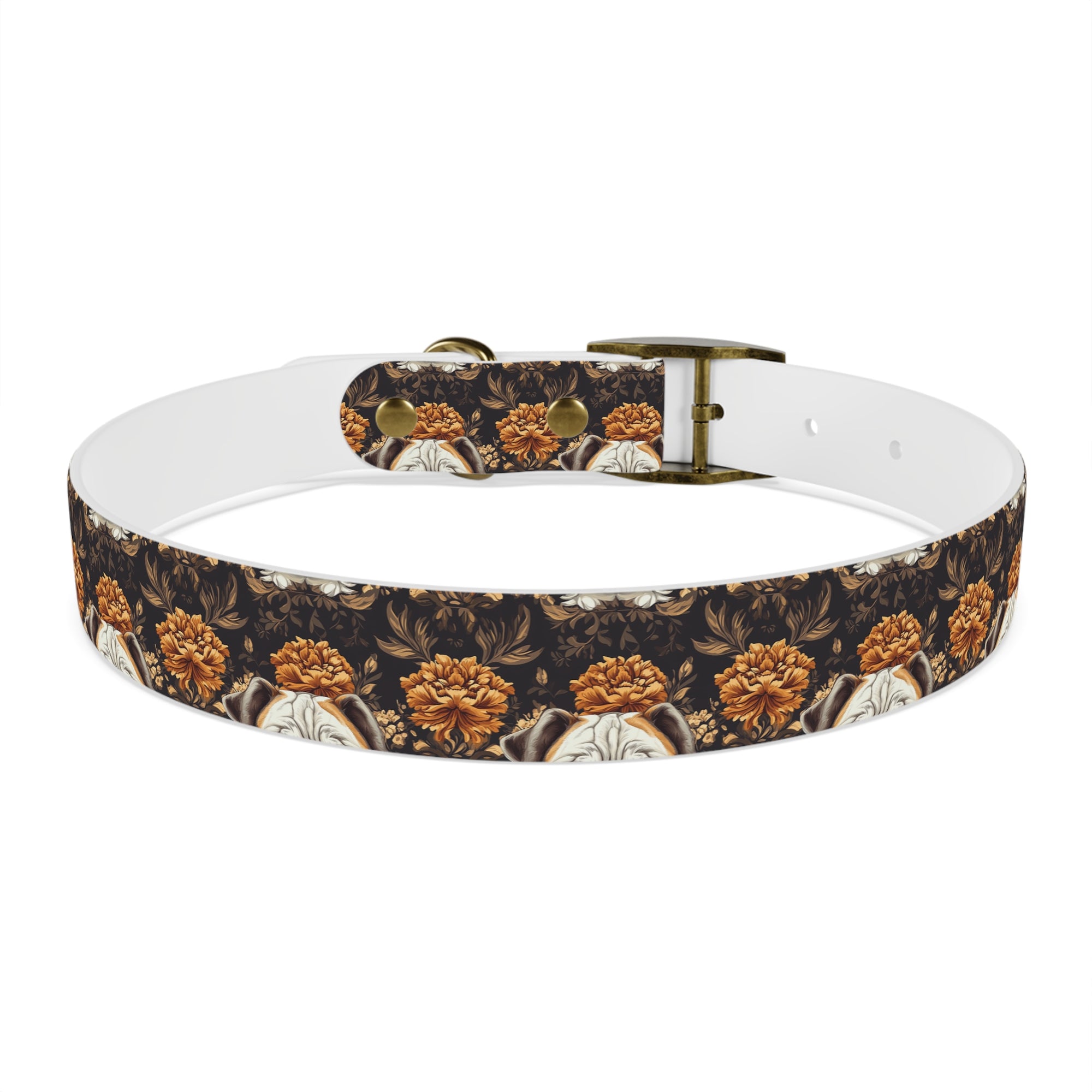 Bloomingly Bulldogistic Bouquet Dog Collar