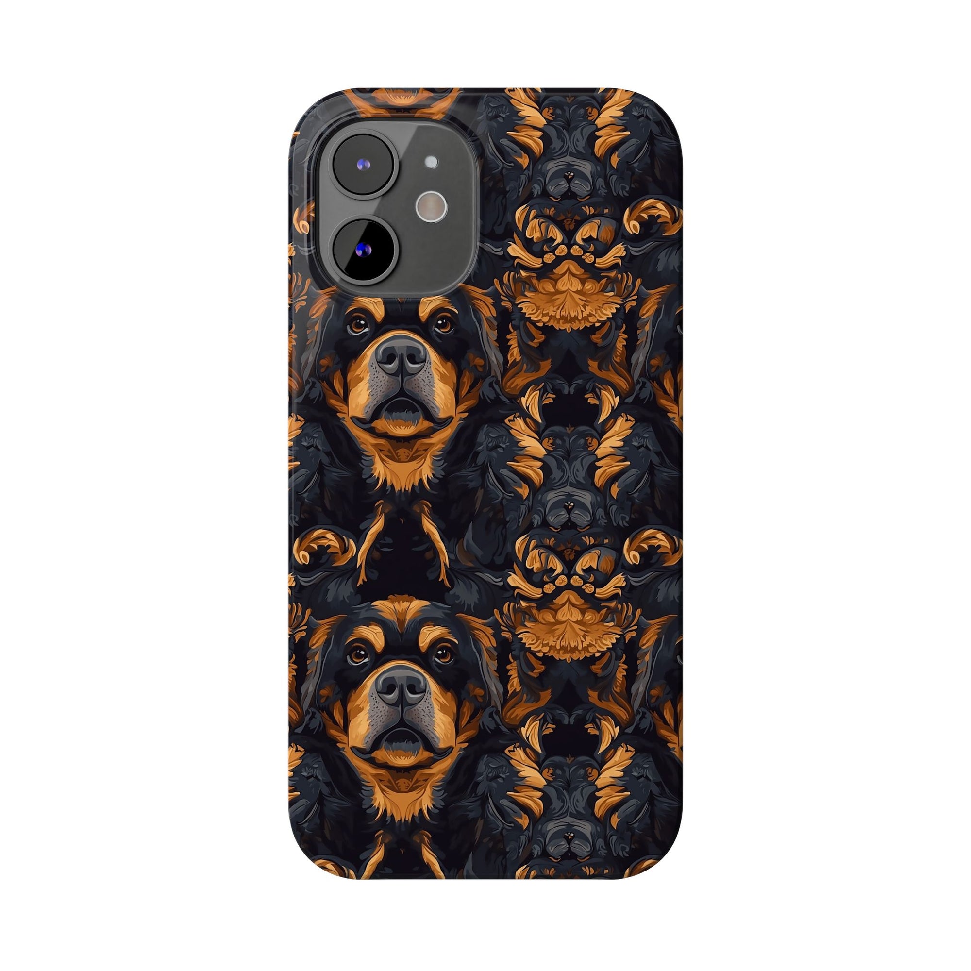 Modern Rottweiler Royalty Slim Phone Cases