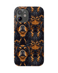 Modern Rottweiler Royalty Slim Phone Cases