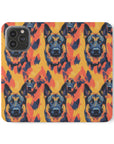 Impressionistic German Shepherds Flip Cases