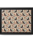 Blossoming Dachshunds Delight Matte Canvas, Framed