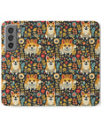 Corgi Rainbow Vine Dream Flip Cases