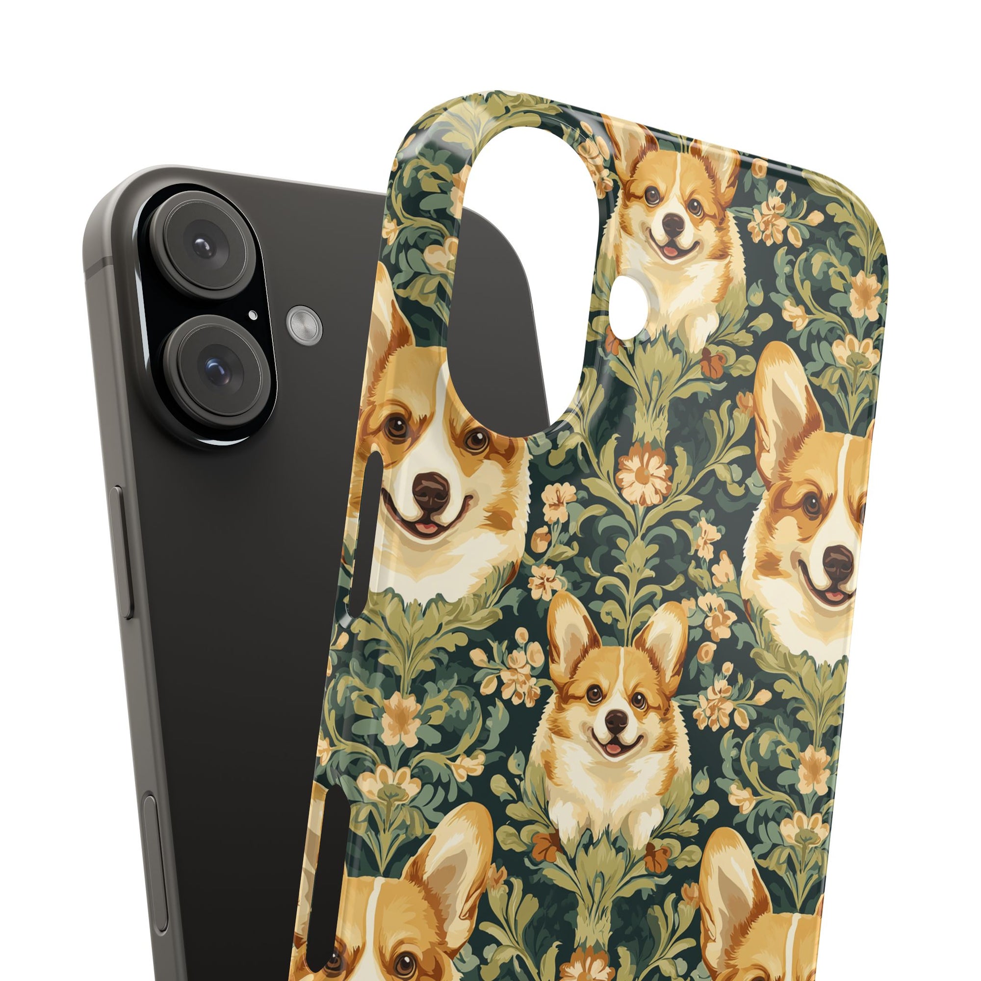 Corgi Charmz Slim Phone Cases