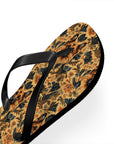 Autumnal German Shepherd Glamour Flip Flops