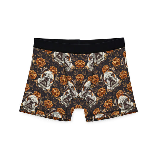 Bloomingly Bulldogistic Bouquet Men's Boxers