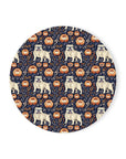 Bulldog Blossom Bonanza Cork Back Coaster