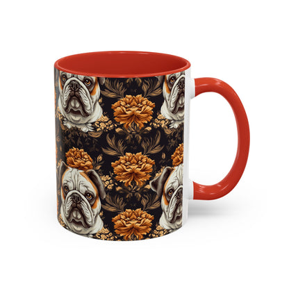 Bloomingly Bulldogistic Bouquet Accent Coffee Mug