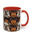 Bloomingly Bulldogistic Bouquet Accent Coffee Mug