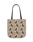 Blossoming Dachshunds Delight Canvas Tote Bag