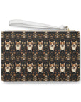 Nighttime Corgi Glow Stride Clutch Bag