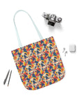 Bloom Pup Frenchietastic Splatter Canvas Tote Bag