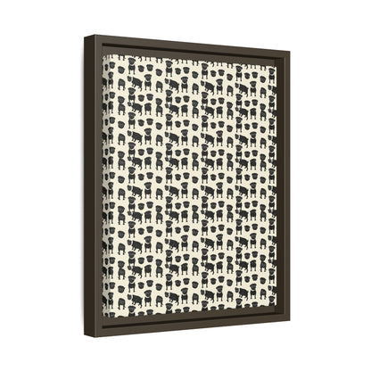 Puggie Pout Perfection Matte Canvas, Framed