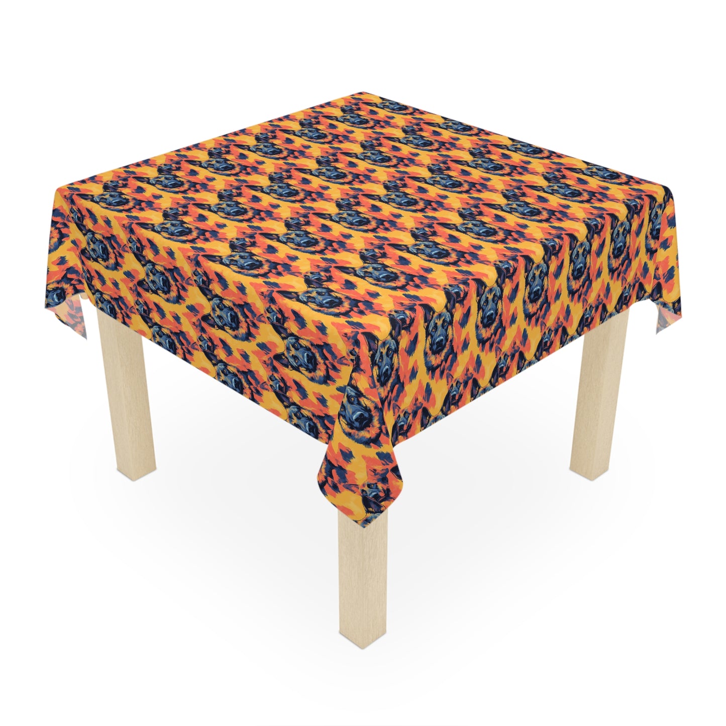 Impressionistic German Shepherds Tablecloth