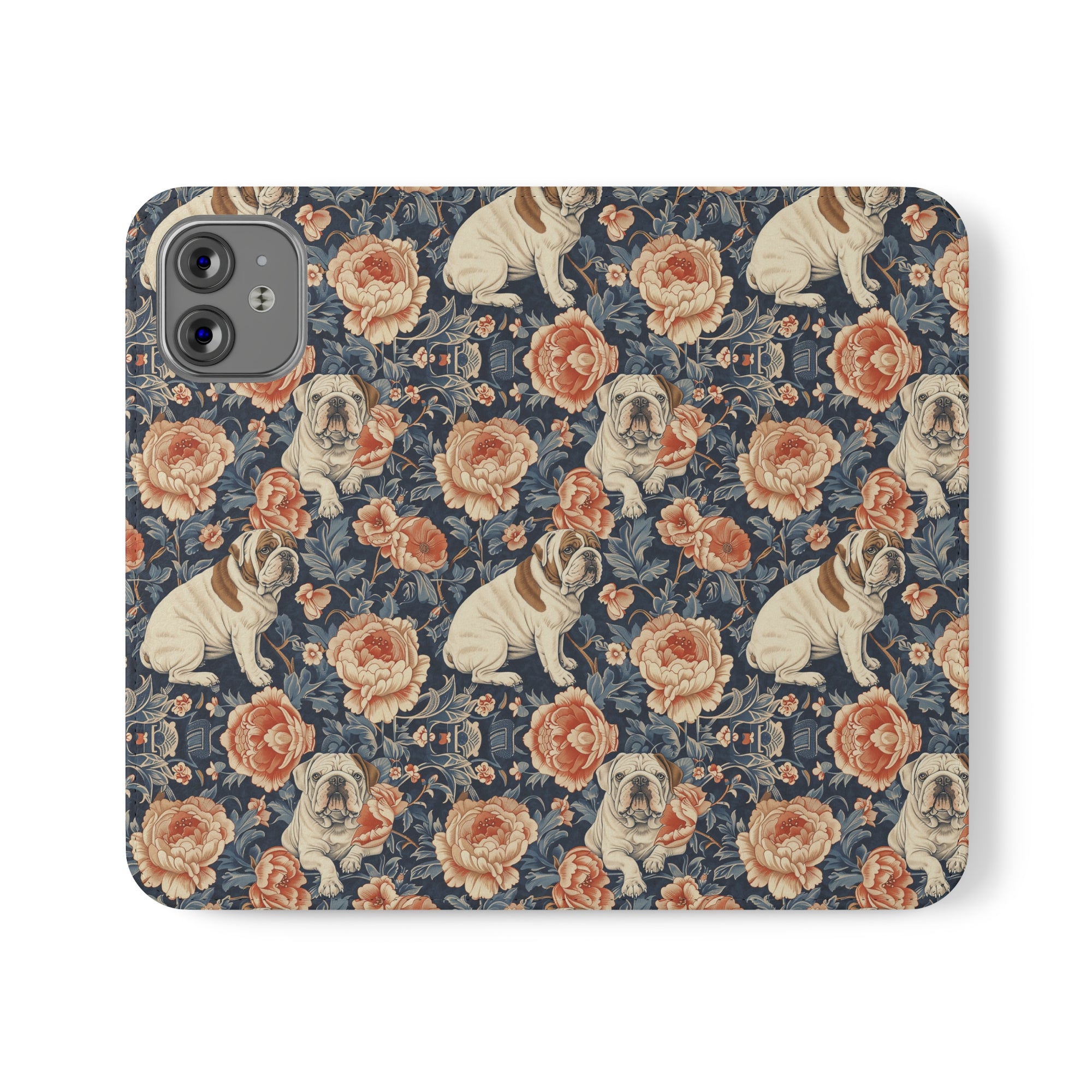 Blooming Bulldog Beauty Flip Cases