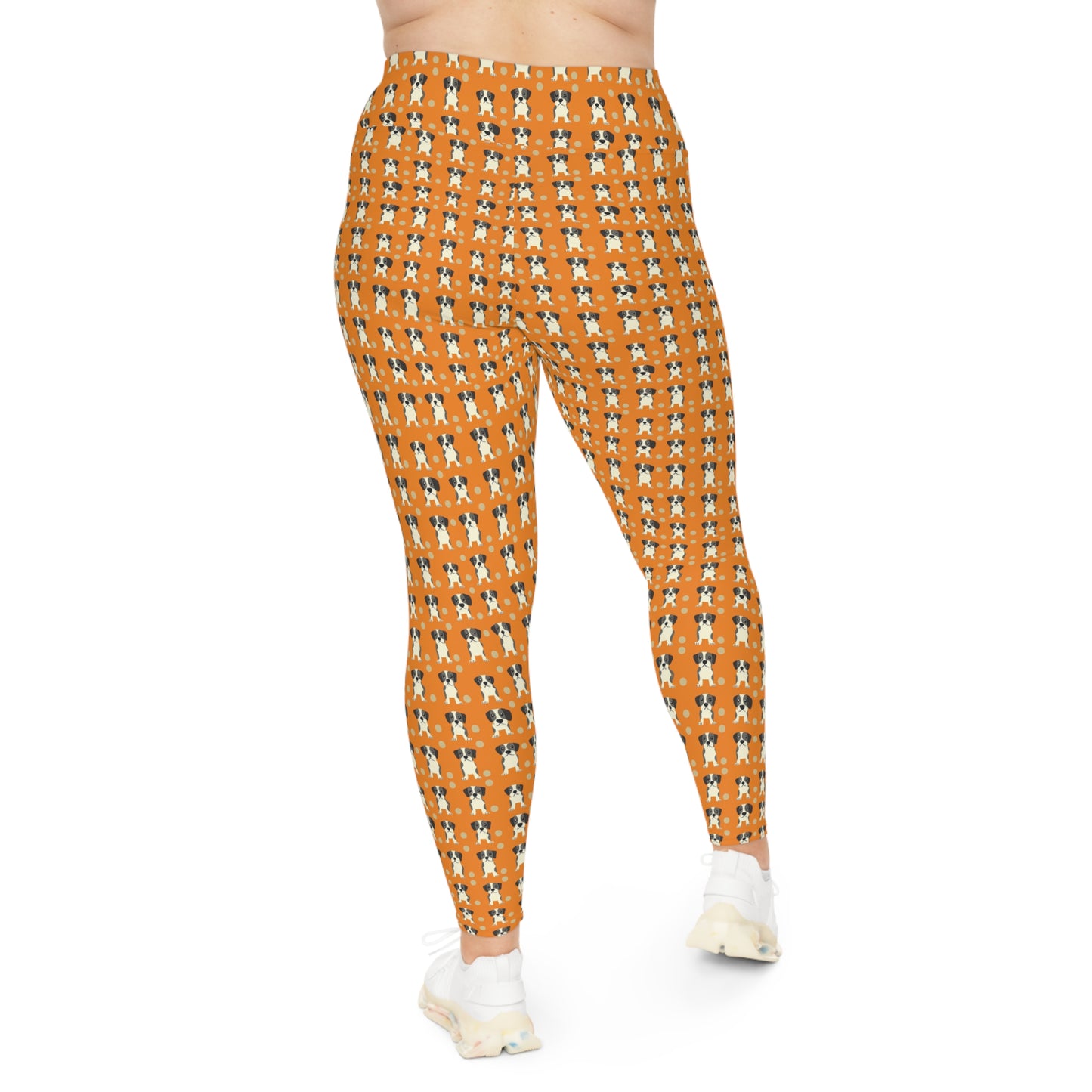 Boxer Blissful Chic Canine Plus Size Leggings