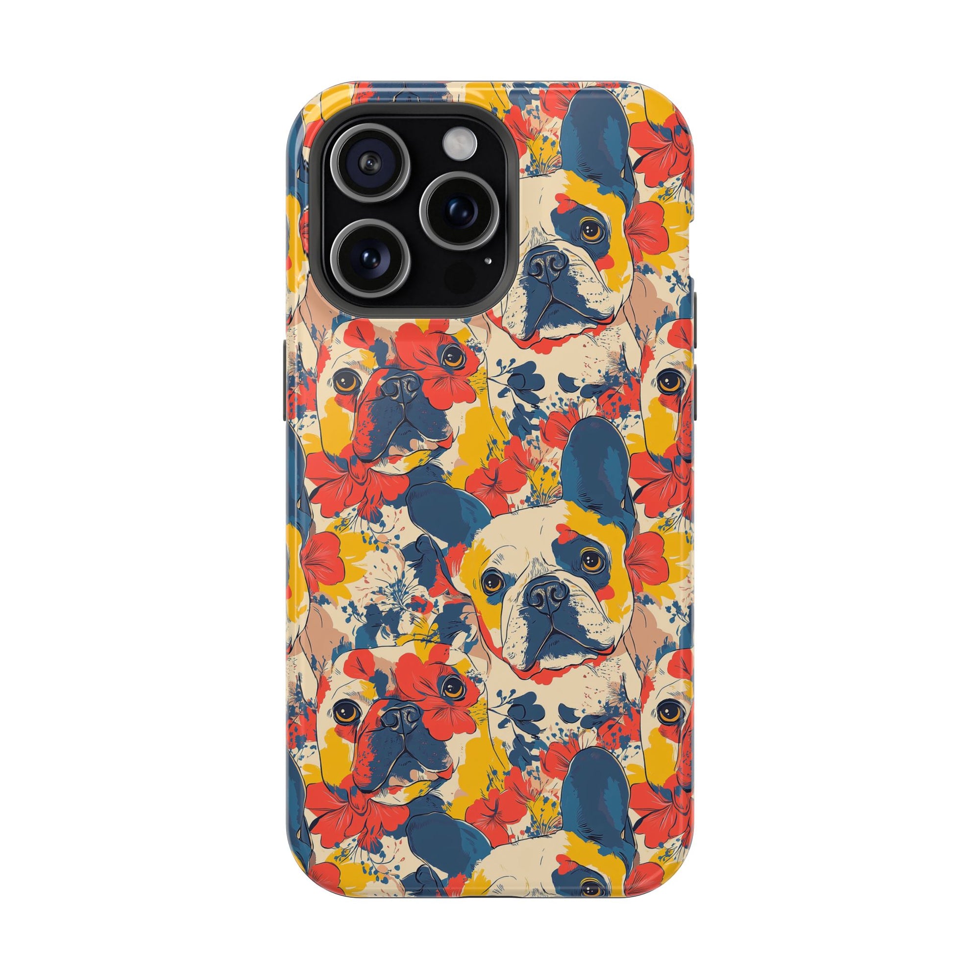 Bloom Pup Frenchietastic Splatter Magnetic Tough Cases