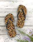 Autumnal German Shepherd Glamour Flip Flops