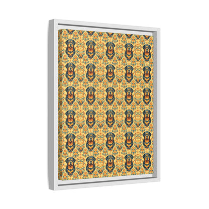 Royal Rottie Regalia Matte Canvas, Framed