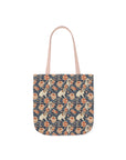 Blooming Bulldog Beauty Canvas Tote Bag