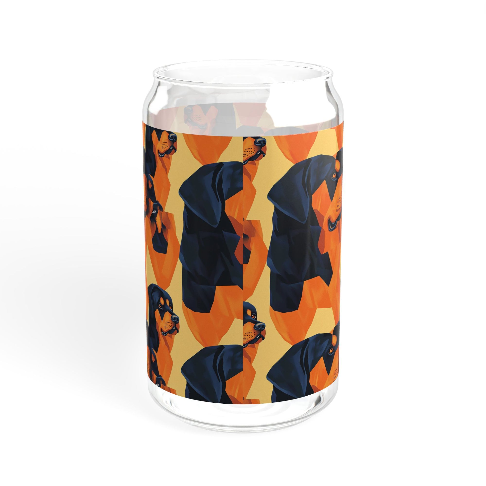 Rottweiler Chic Pawsitivity Sipper Glass