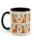 Golden Glamour Paws - Luxe Licks for Regal Retrievers Accent Coffee Mug