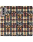 Pawsome Rottweiler Royalty Plaid Flip Cases