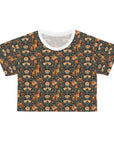 Dazzling Dachsund Blossoms & Foliage Crop Tee