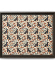 Blossoming Dachshunds Delight Matte Canvas, Framed