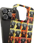 Whimsical Warhol Labrador Slim Phone Cases