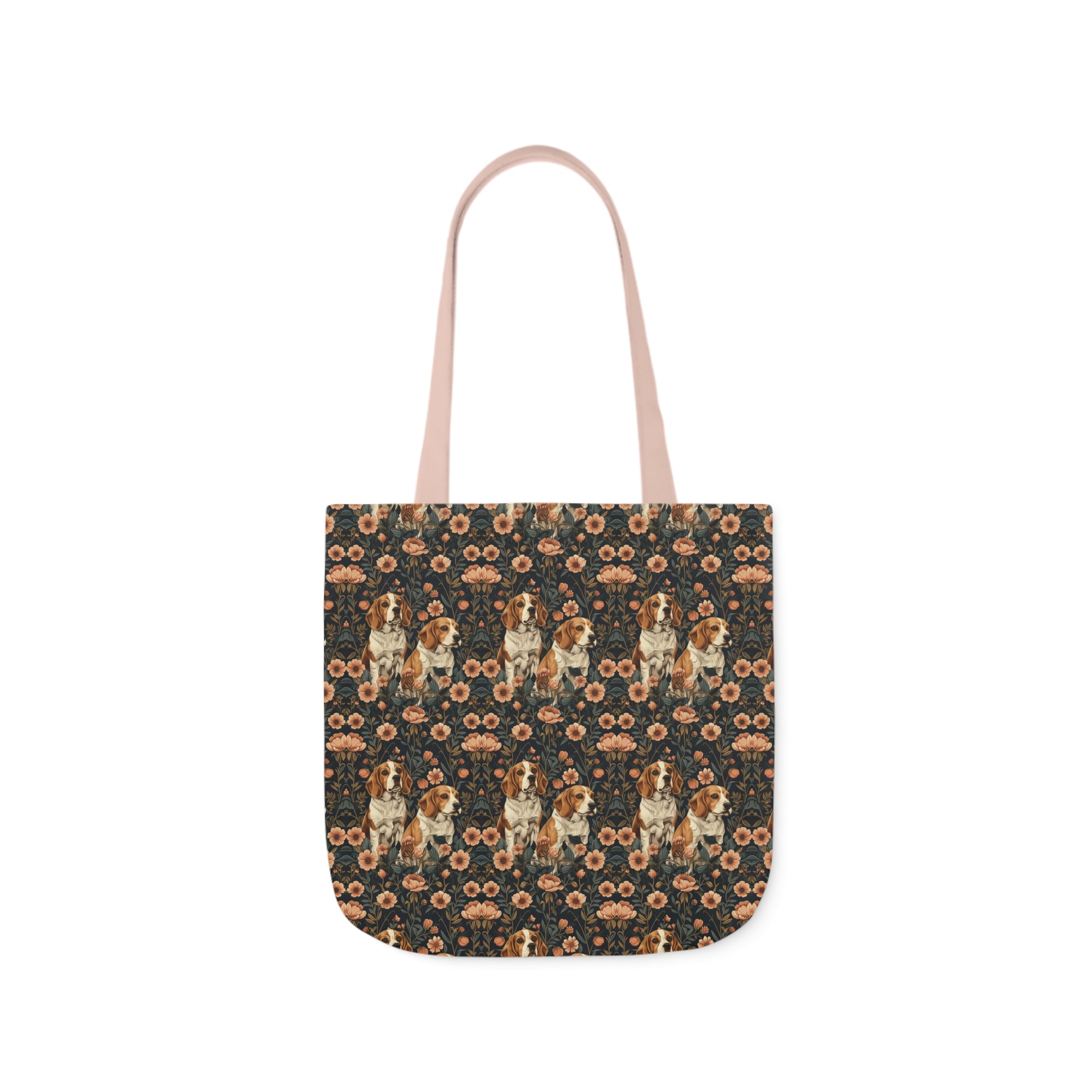 Beagle Blossom Bonanza Canvas Tote Bag