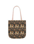 Beagle Blossom Bonanza Canvas Tote Bag