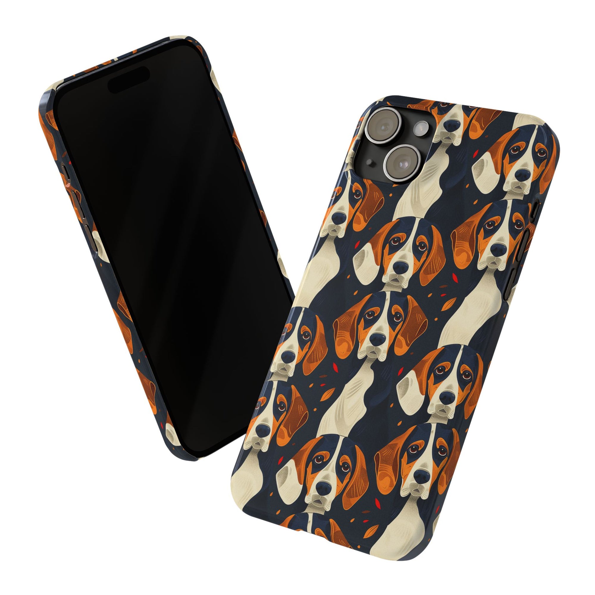 Beagle Glimmer Gaze Glamour Slim Phone Cases