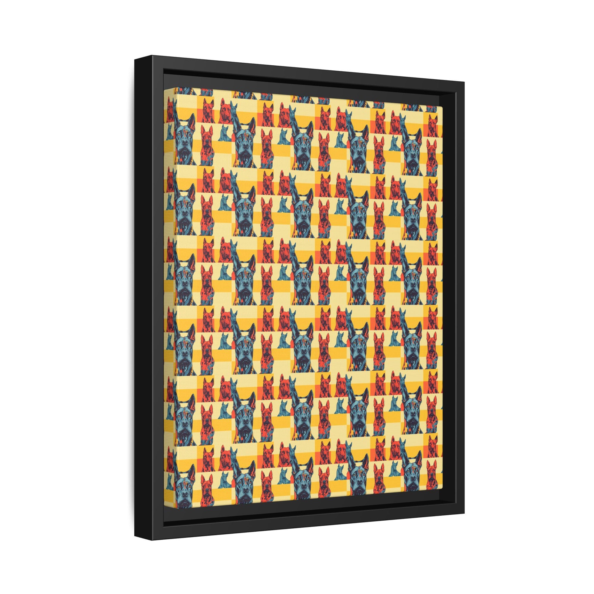 Dane-tastic Marvelous Mutt Mode Matte Canvas, Framed