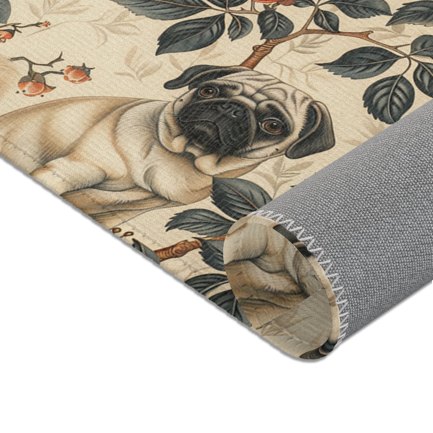 The Pug Elysium - Creamy Luxury Area Rug