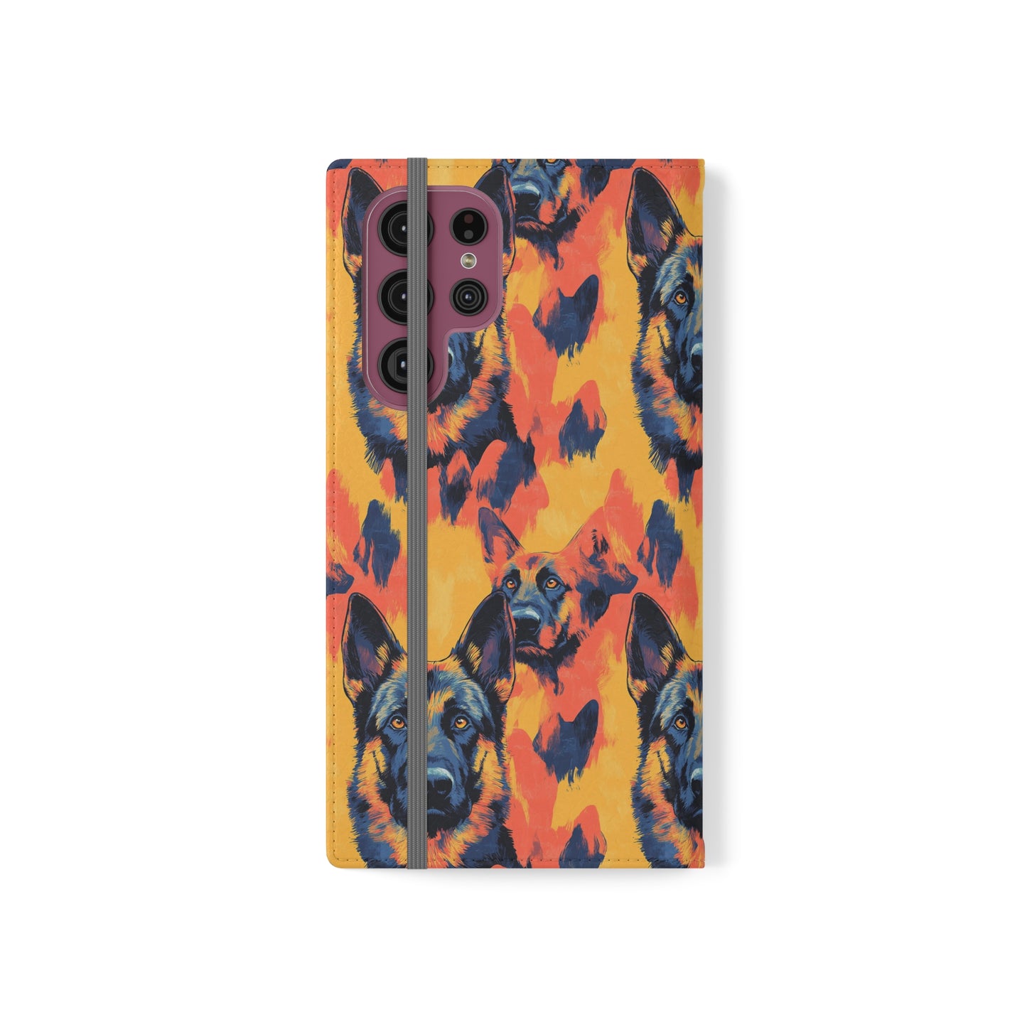 Impressionistic German Shepherds Flip Cases